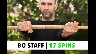 Bo Staff  17 SPINS  Tutorial [upl. by Enoved370]