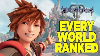 Kingdom Hearts 3 Every Disney World Ranked From Worst To Best [upl. by Tirrej]