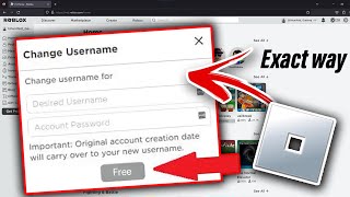 How To Change Roblox Username For Free 2024 UPDATED [upl. by Shaeffer]