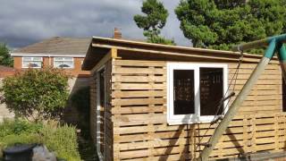 Pallet shed build [upl. by Rossner436]