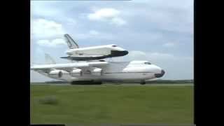 Antonov AN225 quotMriyaquot is taking off with Buran space shuttle [upl. by Ajdan893]