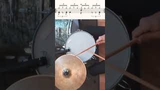 halftime shuffle beats drums beat lesson drummer learning drumming groove education [upl. by Aniretac283]