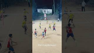 Powerful attack 😱defence 😳 volleyball volleydonor volley shorts volleyballworld viralvideo [upl. by Aznola625]