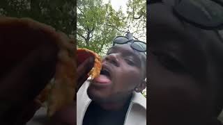 Trying the viral TikTok cuts amp slices pizza in NYC and y’all… wait till end 👀 [upl. by Areek]