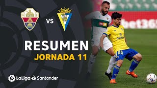 Resumen de Elche CF vs Cádiz CF 11 [upl. by Cayla]