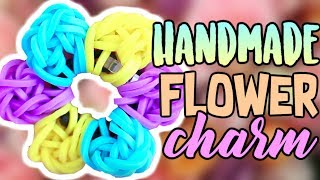 Rainbow Loom Handmade Flower Tutorial  Pinterest DIY [upl. by Layor]