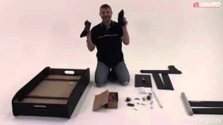 Viavito FT100X 4ft Folding Football Table  Assembly VIdeo [upl. by Arad]