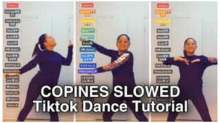 COPINES SLOWED TIKTOK DANCE TUTORIAL shorts [upl. by Harvard]