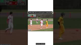 Hidden ball truck to end the game is diabolical😱 mlb baseball magic trick highschool sports [upl. by Catton]