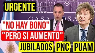 💥NO HAY BONO y si AUMENTO❗ para los Jubilados y Pensionados de la Anses en Enero MileiCaputo [upl. by Aivatnuhs]