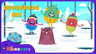 Groundhog Day Song for Preschoolers  The Kiboomers  Childrens Winter Song [upl. by Marcos]