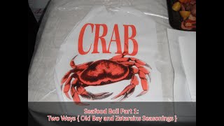 Seafood Boil Part 1 Seafood Boil Two Ways Old Bay and Zatarains Seasonings Recipe  How to Make [upl. by Copeland578]