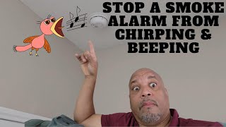 How To Fix Smoke Detector Beeping Chirp Sound Even After New Battery [upl. by Gnilrits]