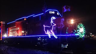 Canadian Pacific Holiday Train 2023  Montreal Canada  Beaconsfield Station [upl. by Tedd]