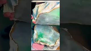 gemstone funny jadeite satisfying realjade food jade excavator soapstone experiment [upl. by Judenberg]