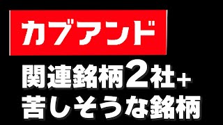 カブアンド 関連銘柄は今のところチェンジHDとプレミアムウォーター [upl. by Mascia]