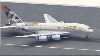 Etihad Airbus A380 Takeoff  OMDB Dubai  Infinite Flight Simulator [upl. by Garcon]