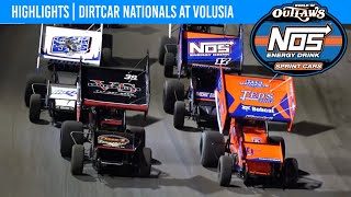 World of Outlaws NOS Energy Drink Sprint Cars  Volusia Speedway Park  Feb 10 2024  HIGHLIGHTS [upl. by Buckden101]