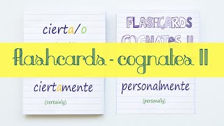 Flashcards Cognates II  Activate Your Leaving Cert Spanish Vocabulary [upl. by Doug]