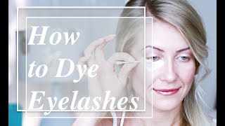 How to Dye EyelashesREVIEW Swiss O Par Eyelash amp Brow Dye Tint Color KitEyelash tinting [upl. by Corbin737]