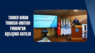 Tamer Kıran Turkish  British Shipping Forum’un Açılışına Katıldı [upl. by Naujit]