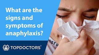 What are the signs and symptoms of anaphylaxis [upl. by Eessac]