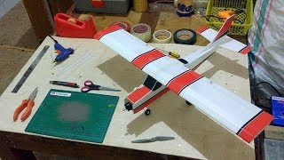 Tutorial Cara Membuat Pesawat RC Simple Cessna WS 75cm Untuk Pemula [upl. by Rozina]