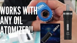 universal vape mod Yocan Uni Twist Portable Vaporizer Mod Review  Unboxing for ALL oil atomizers [upl. by Wright]