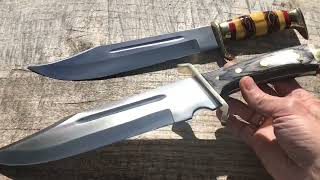 Timber rattler Bowie knives [upl. by Daffodil]