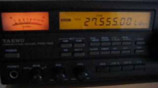 Yaesu FRG100 DX 27555 MHz [upl. by Naneek184]