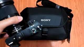 Sony LCS U21 shouldersling bag unboxing and overview [upl. by Eiramaliehs]