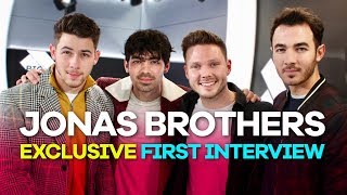 Jonas Brothers FIRST interview Reunion weddings amp working with Busted [upl. by Ytsrik68]