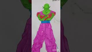 my son draw piccolo from dragonballz [upl. by Hnamik]