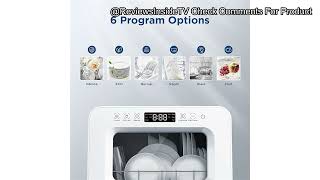 Portable Countertop Dishwasher Review Does It Deliver Convenience amp Cleanliness for Small Spaces [upl. by Kcirreg]