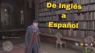 Cómo cambiar el idioma de HOGWARTS LEGACY a ESPAÑOL en PC [upl. by Siuluj]