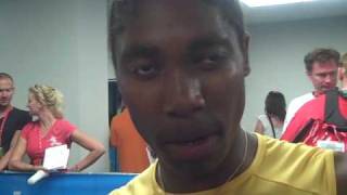 Caster Semenya after the Semis at Worlds [upl. by Nroht]