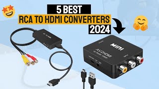 Best RCA To HDMI Converter In 2024  Top 5 RCA To HDMI Converters Review [upl. by Euqinorev]