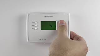 Honeywell Home RTH2300 Thermostat Advanced Programming [upl. by Ozen]