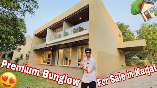 Premium and Biggest Bunglow for Sale in Karjat😍  Fully Furnished  All Modern Amenities [upl. by Inalak]