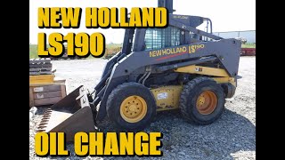 New Holland LS190  Oil Change Basics [upl. by Prevot]