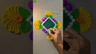 Rangoli designs for diwali simple and easy rangolidesign diwalirangoli shorts [upl. by Trixie57]