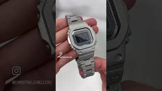 GShock Recrystallized Full Metal 40th Anniversary luminous silver GMWB5000PS1 [upl. by Aernda]