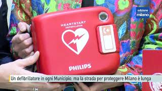 Installato un defibrillatore in ogni Municipio ma la strada per proteggere tutta Milano è lunga [upl. by Tallbot292]