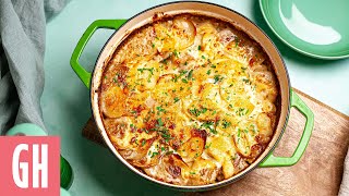 Potato Dauphinoise Chicken ‘Pie’  Good Housekeeping UK [upl. by Stormi]