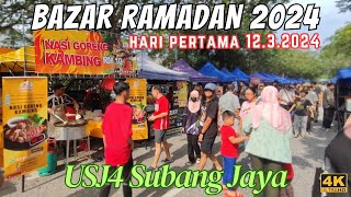 Bazaar Ramadan 2024  USJ4 Subang Jaya  Food journey on the 1st day of Ramadan 4K [upl. by Barbaresi]