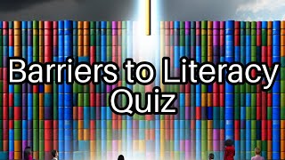 Test Your Knowledge Can You Overcome These Literacy Barriers 📚 [upl. by Renckens]