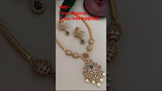 Heavy neck set with ear ringsjewellery jwellery gold jewellerydesign bridaljewellery [upl. by Yrrac]