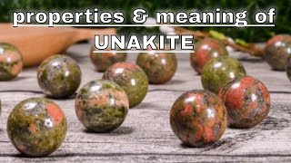 Unakite Meaning Benefits and Spiritual Properties [upl. by Jorgan]