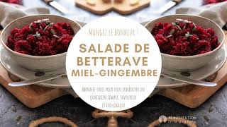 Salade de betterave crue au miel et gingembre [upl. by Rheba]