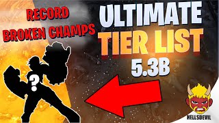 WILD RIFT  ULTIMATE TIER LIST PATCH 53B  RECORD BROKEN TIER CHAMPIONS [upl. by Corsiglia]